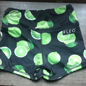 Fleo high rise work out shorts